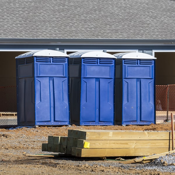 how can i report damages or issues with the portable restrooms during my rental period in Lake City TN